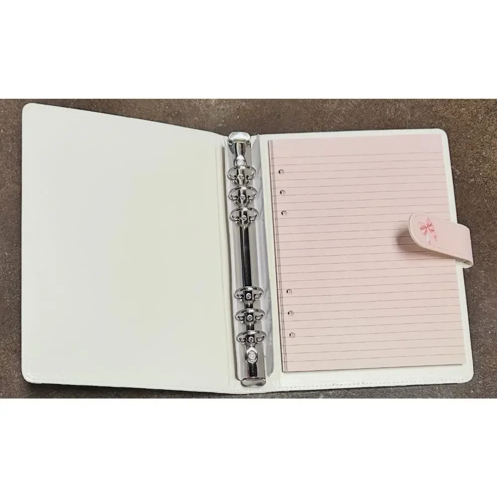 Coquette Bows size A5 Binder w/ stationery paper